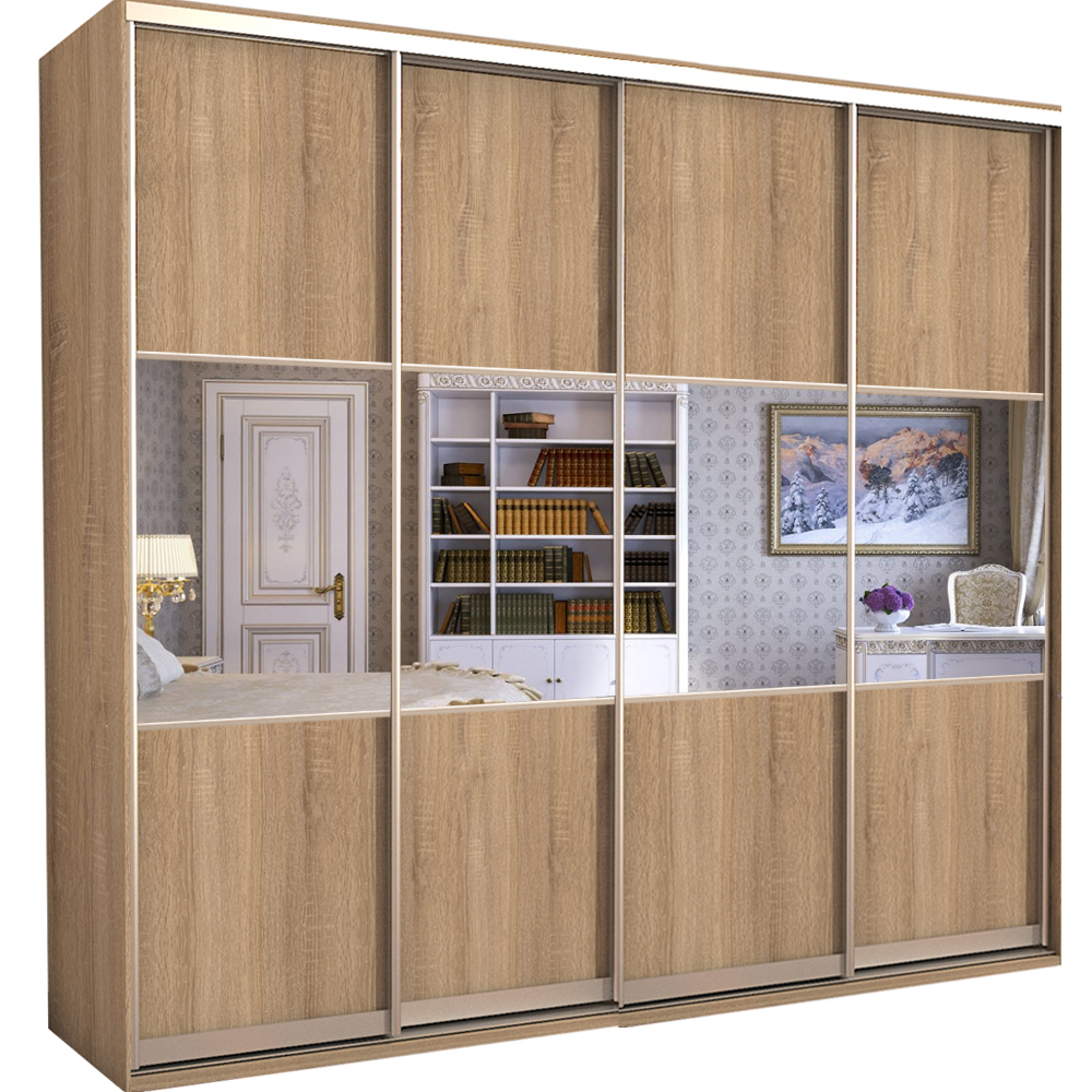 

Шкаф-купе Zevs Четырехдверный Комби 320х60х240 дуб сонома