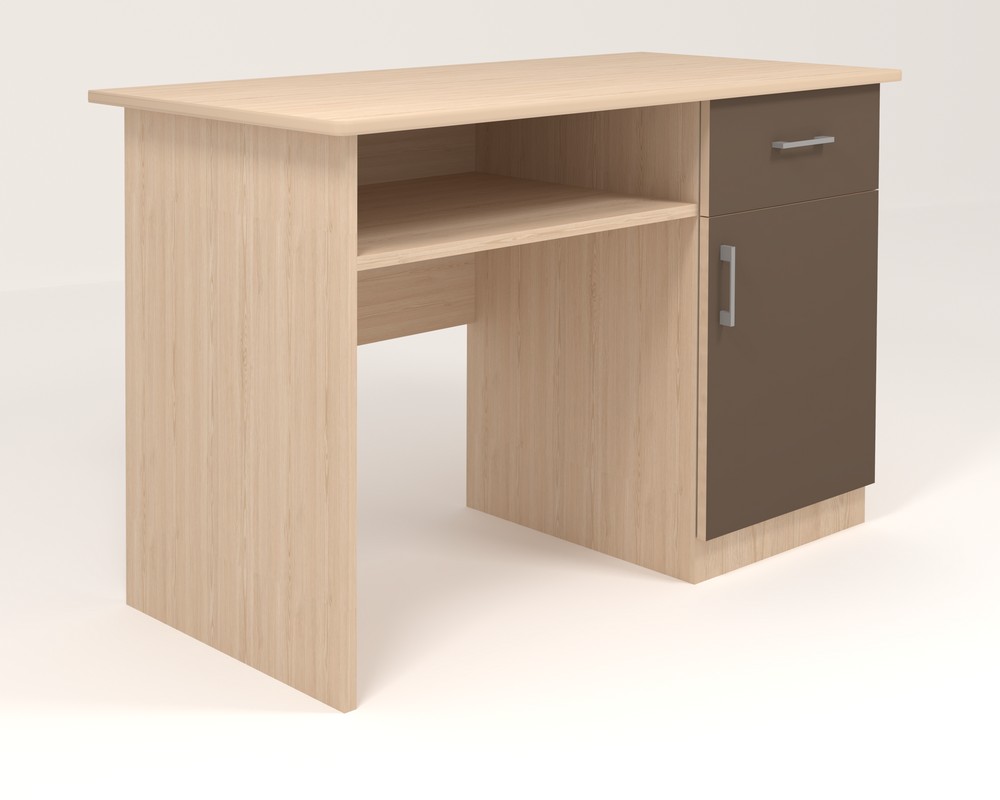 

Компьютерный стол СП 1-10 Континент Дуб Родос светлый + Латте