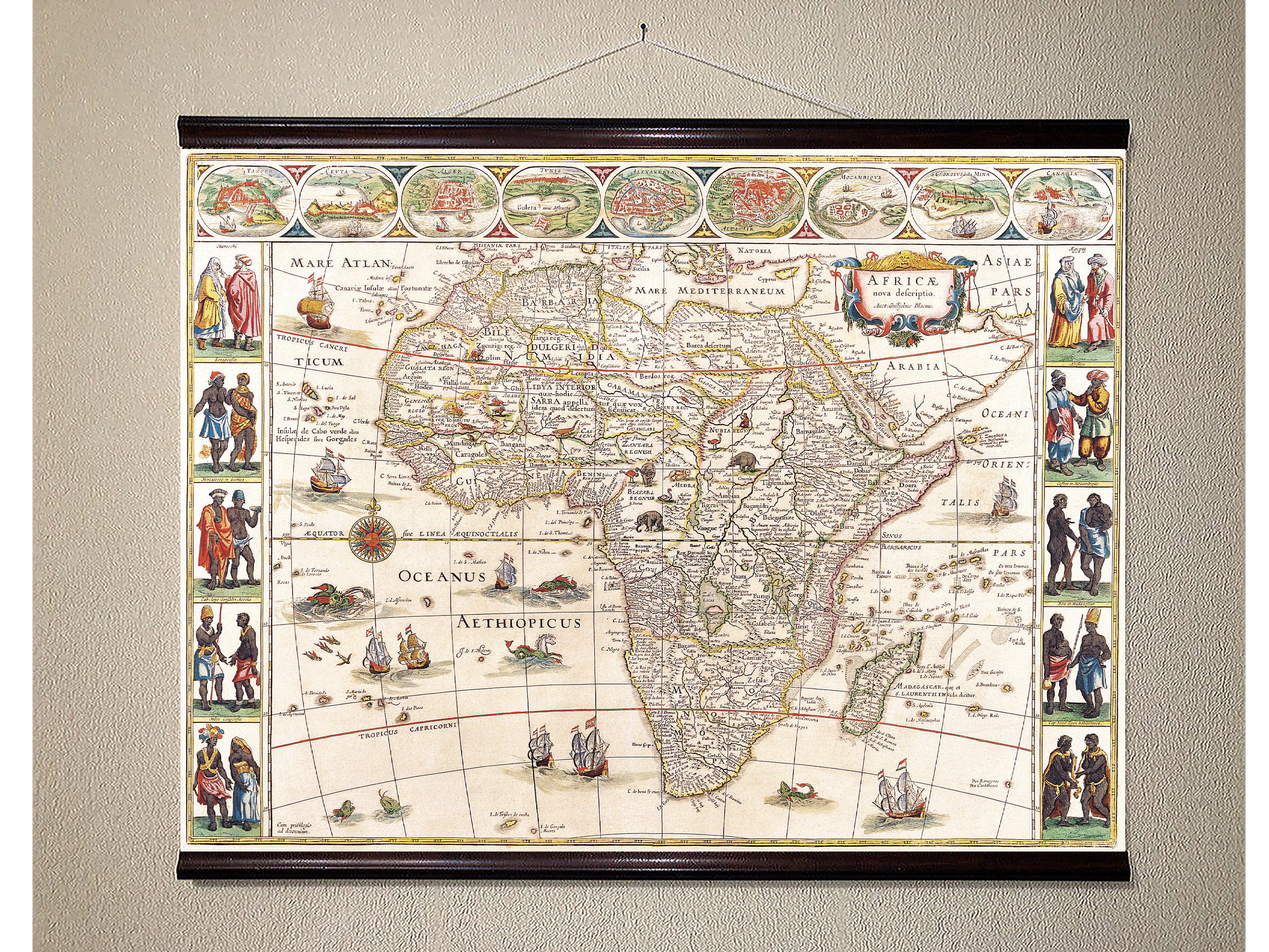 

Античная карта Африки 90x120см Artel(Old Map_430809_01)