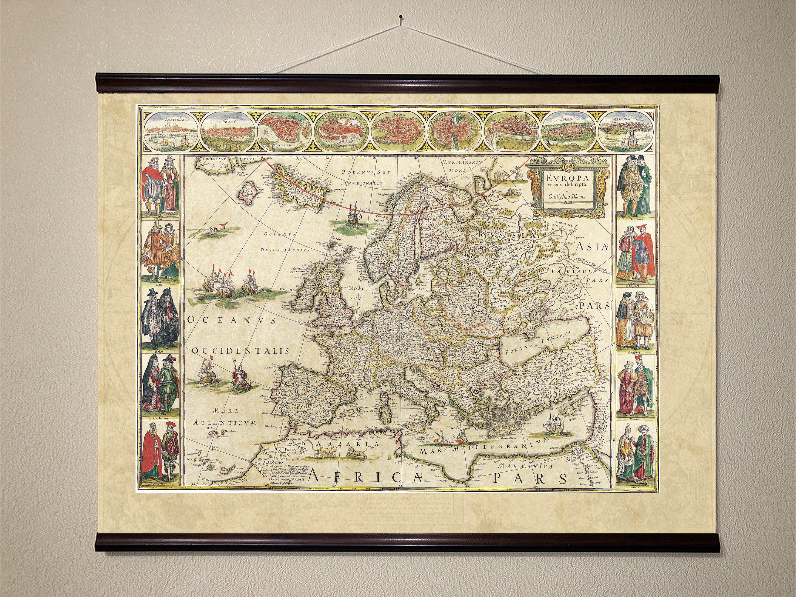 

Карта средневековой Европы 90x120см Artel(Old Map_5_1)