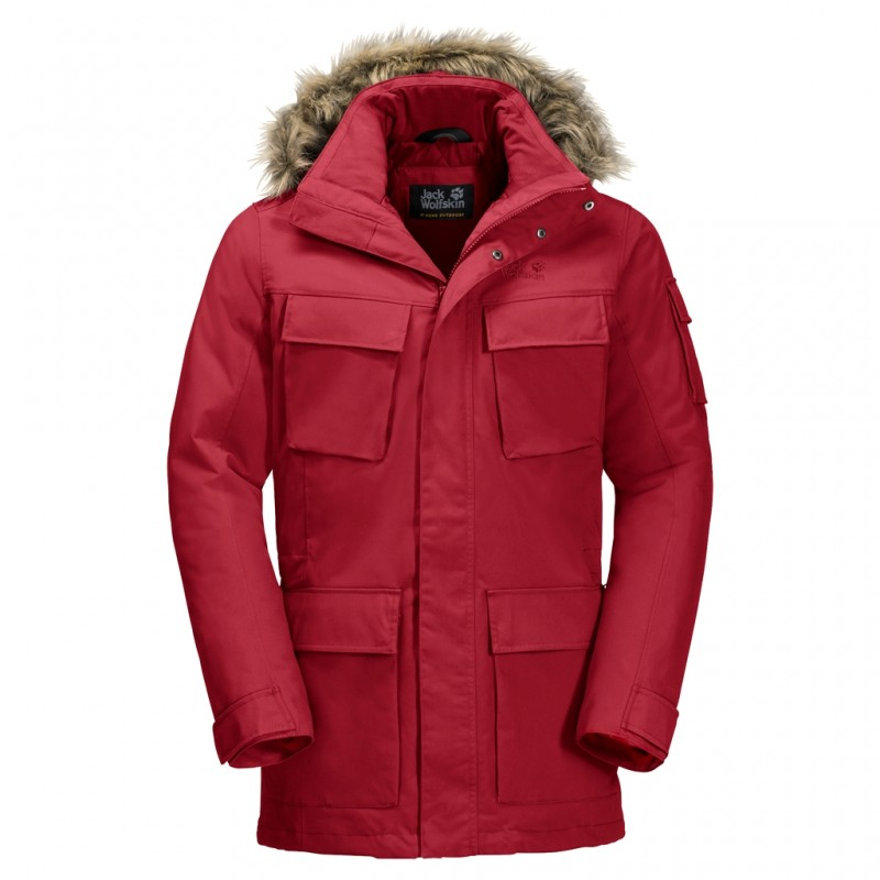 

Парка Jack Wolfskin GLACIER CANYON PARKA 1107673 L, темно-червоний