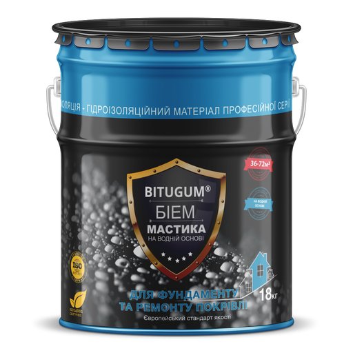 

Мастика битумная водоэмульсионная Bitugum 18 кг 11452112