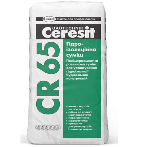 

Гидроизоляция Ceresit СR 65 25 кг 11753371