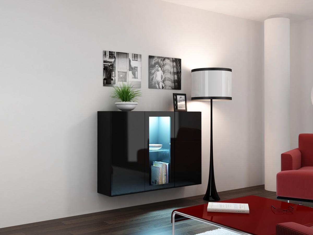 

Комод Vigo Cama Черный матовый + Черный глянец