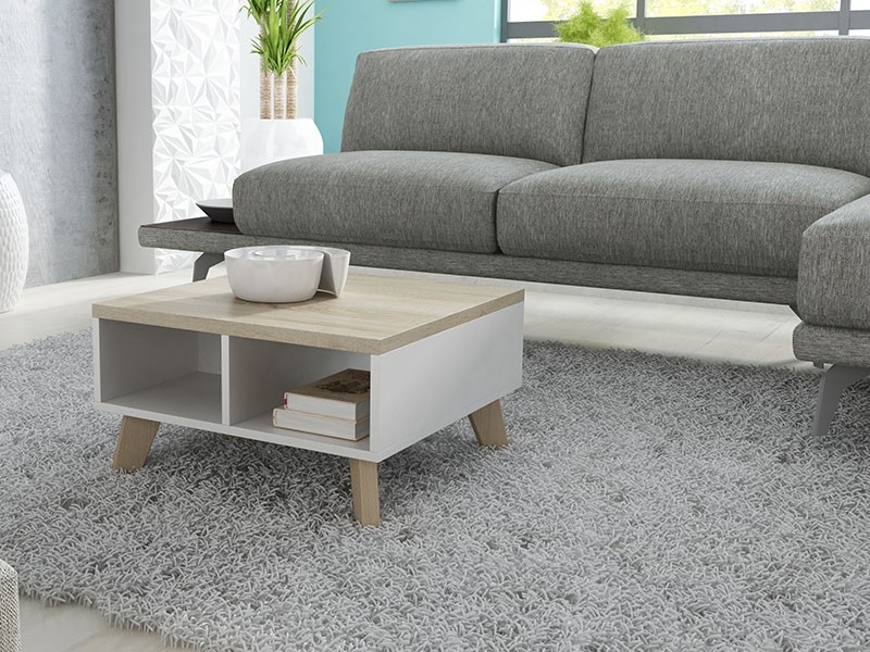 

Журнальный стол LOTTA 60 Cama Белый матовый + Дуб Сонома