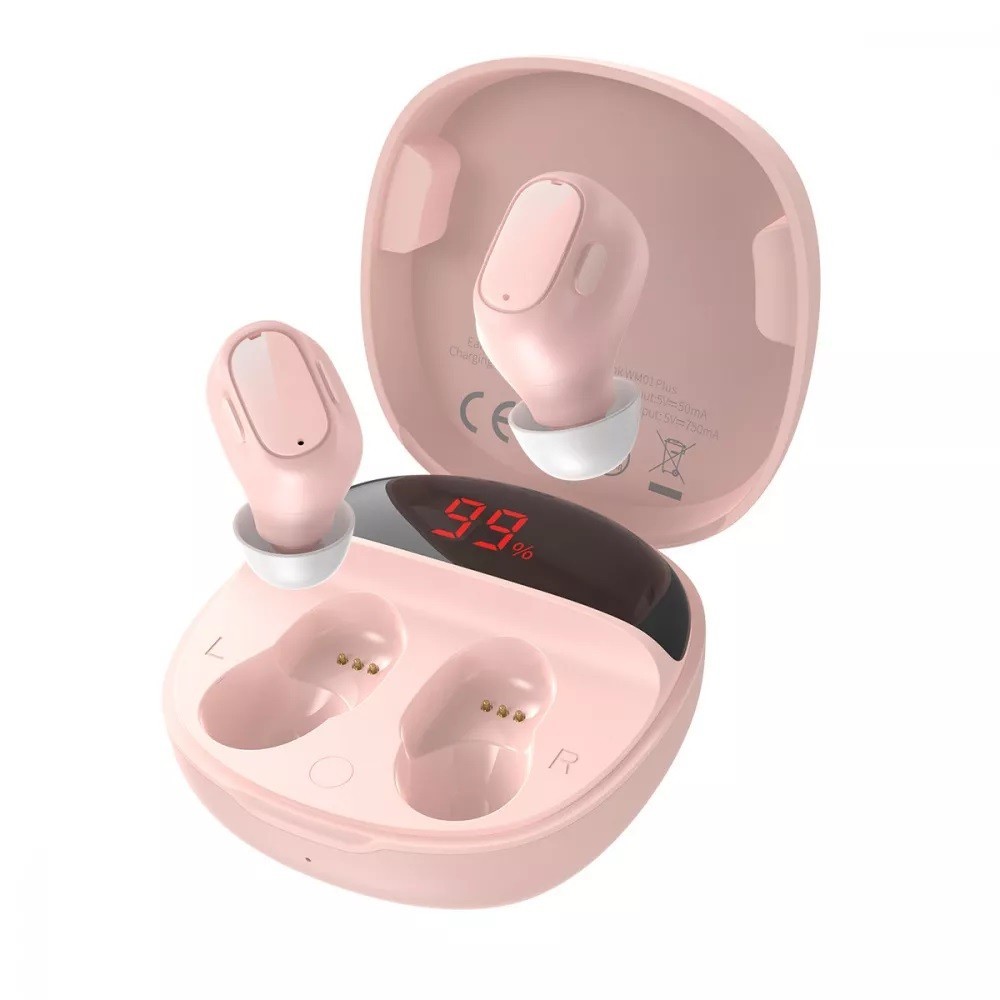 

Bluetooth наушники Baseus Encok True Wireless WM01 Plus для iPhone/Android pink