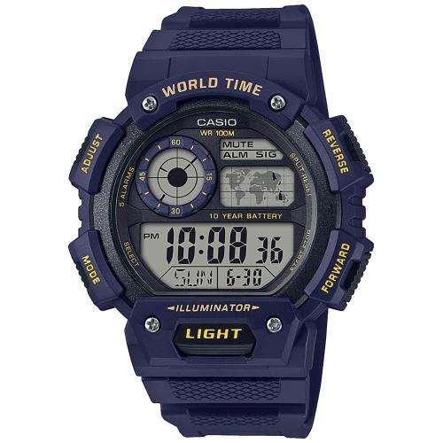 

Часы наручные мужские электронные японские оригинальные Casio Collection AE-1400WH-2AVEF