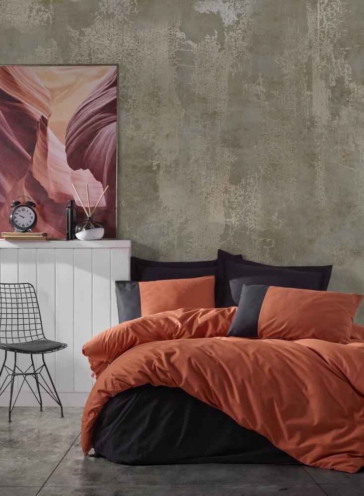

Комплект постельного белья Cotton Box Plain Kiremit Siyah 200x220