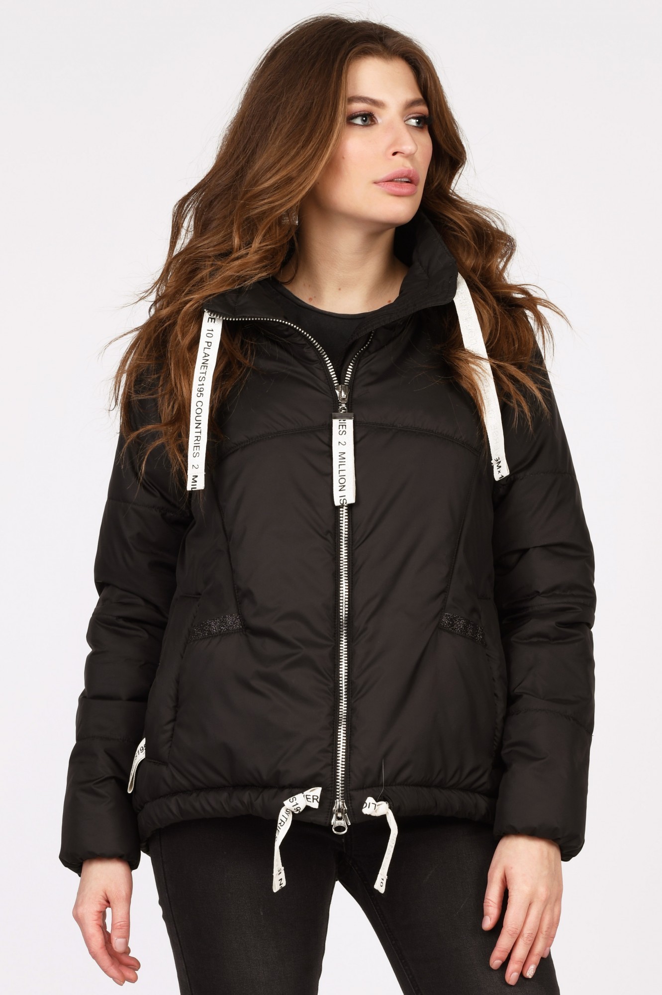 

Куртка женская X-Woyz LS-8833-8 цвет черный размер 44