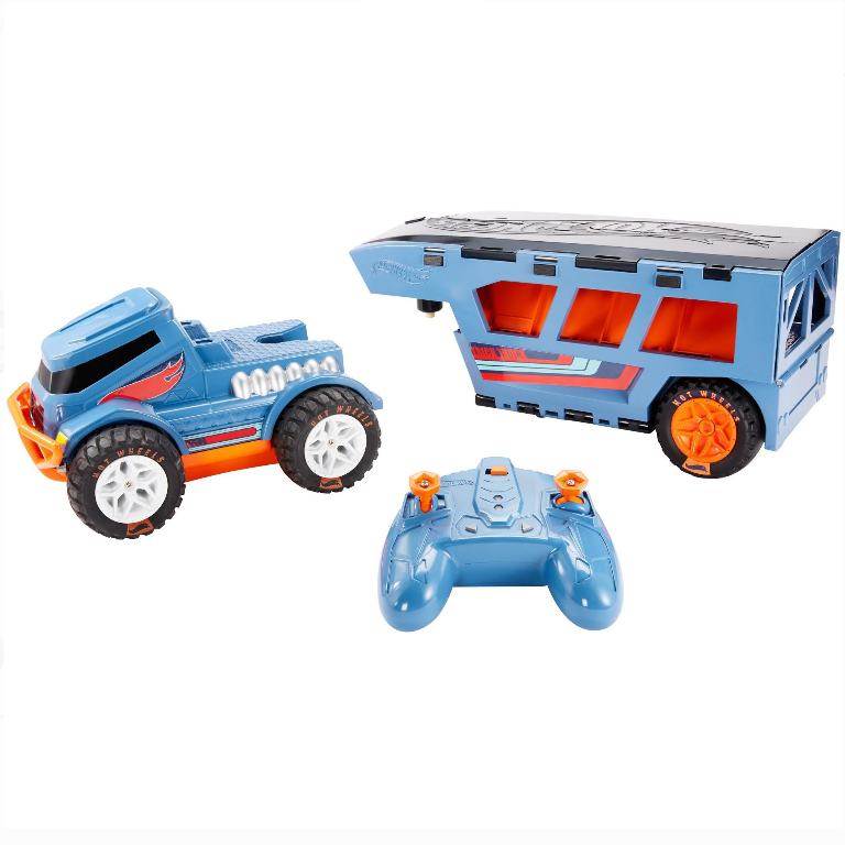 

Большой Хот Вилс Трансформер на пульте с прицепом Hot Wheels RC Trick Truck Transforming Mattel FRL17
