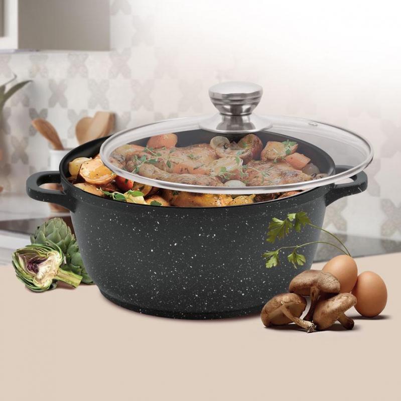 

Каструля 6,0 л Maestro Cast Marble Індукція (4228м)