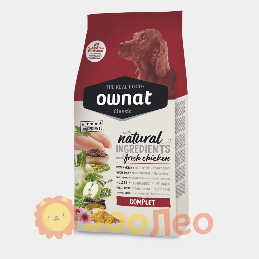 

Ownat Classic Complete (Dog) — корм для взрослсых собак с Курицей 20 кг