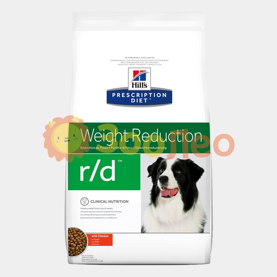 

Hill's Prescription Diet r/d Weight Reduction корм для собак курицей, 12 кг