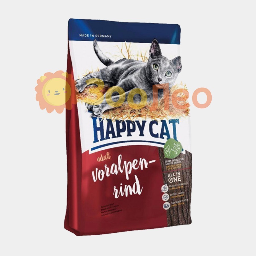 

Happy Cat Adult Voralpen-Rind - Сухой корм с говядиной для взрослых котов 4 кг