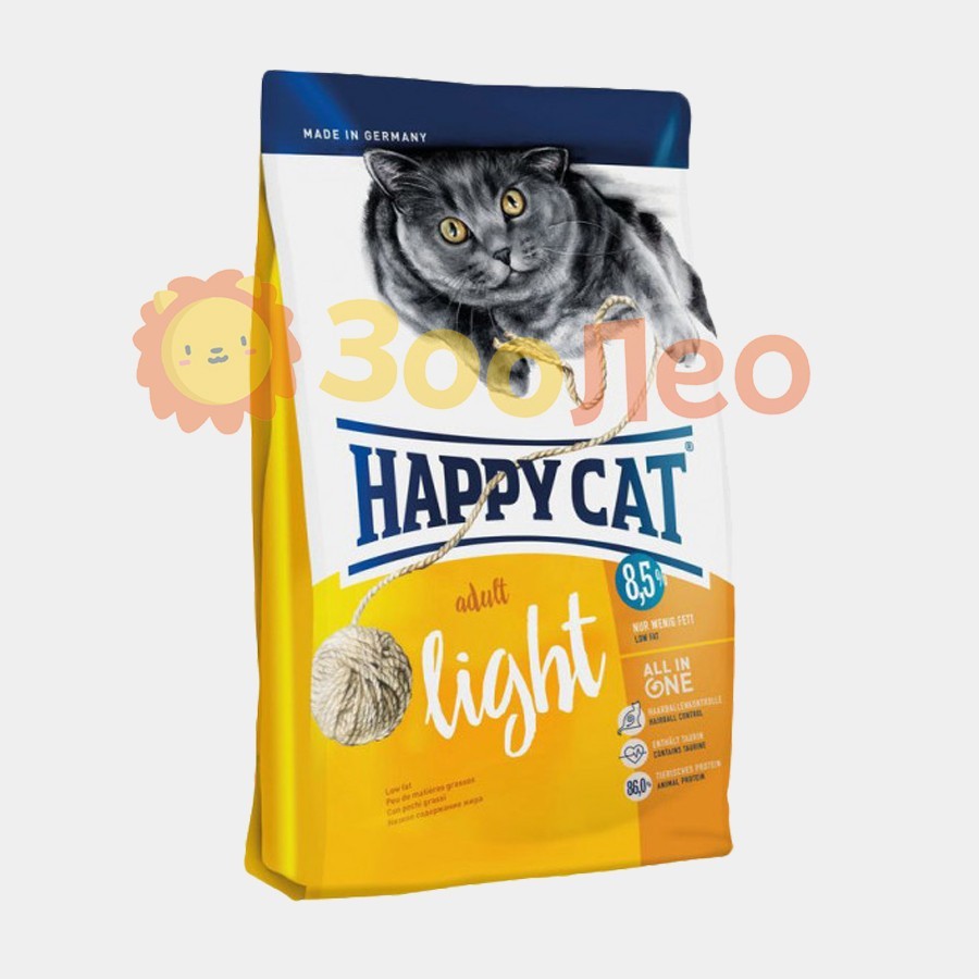 

Happy Cat Adult Light - Сухой корм с птицей для взрослых котов с избыточным весом 10 кг