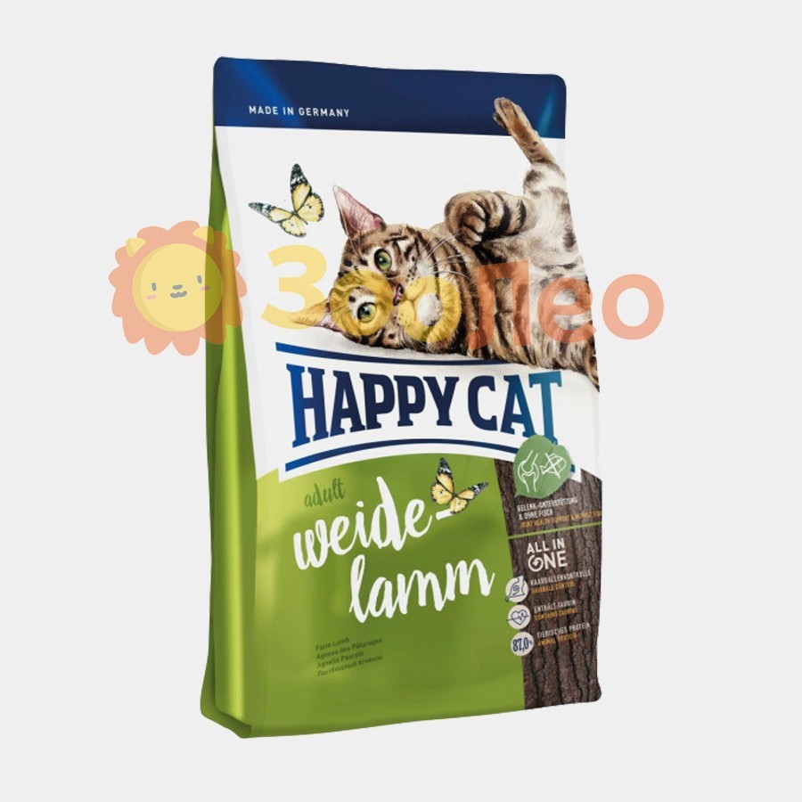 

Happy Cat Adult Weide-Lamm - Сухой корм с ягненком для взрослых котов 10 кг