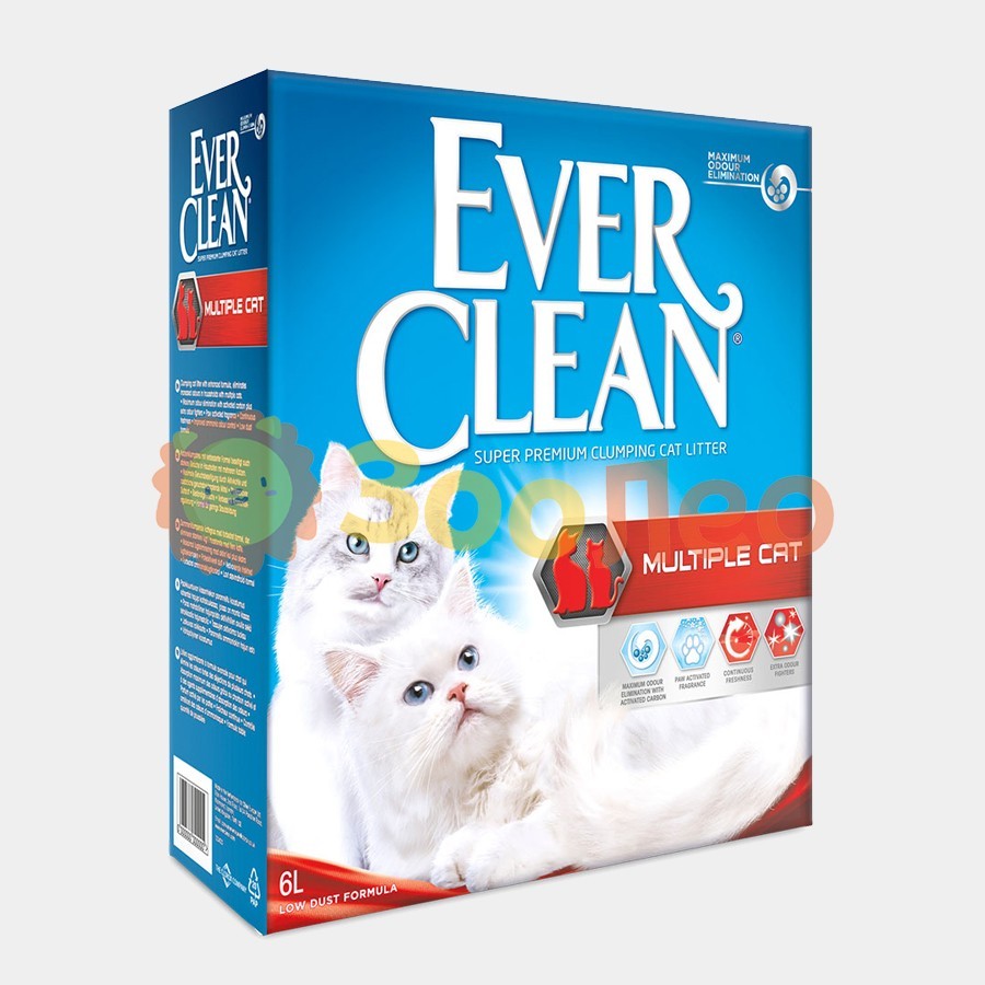 

Наповнювач туалетів для кішок Ever Clean Мультикет - 6л