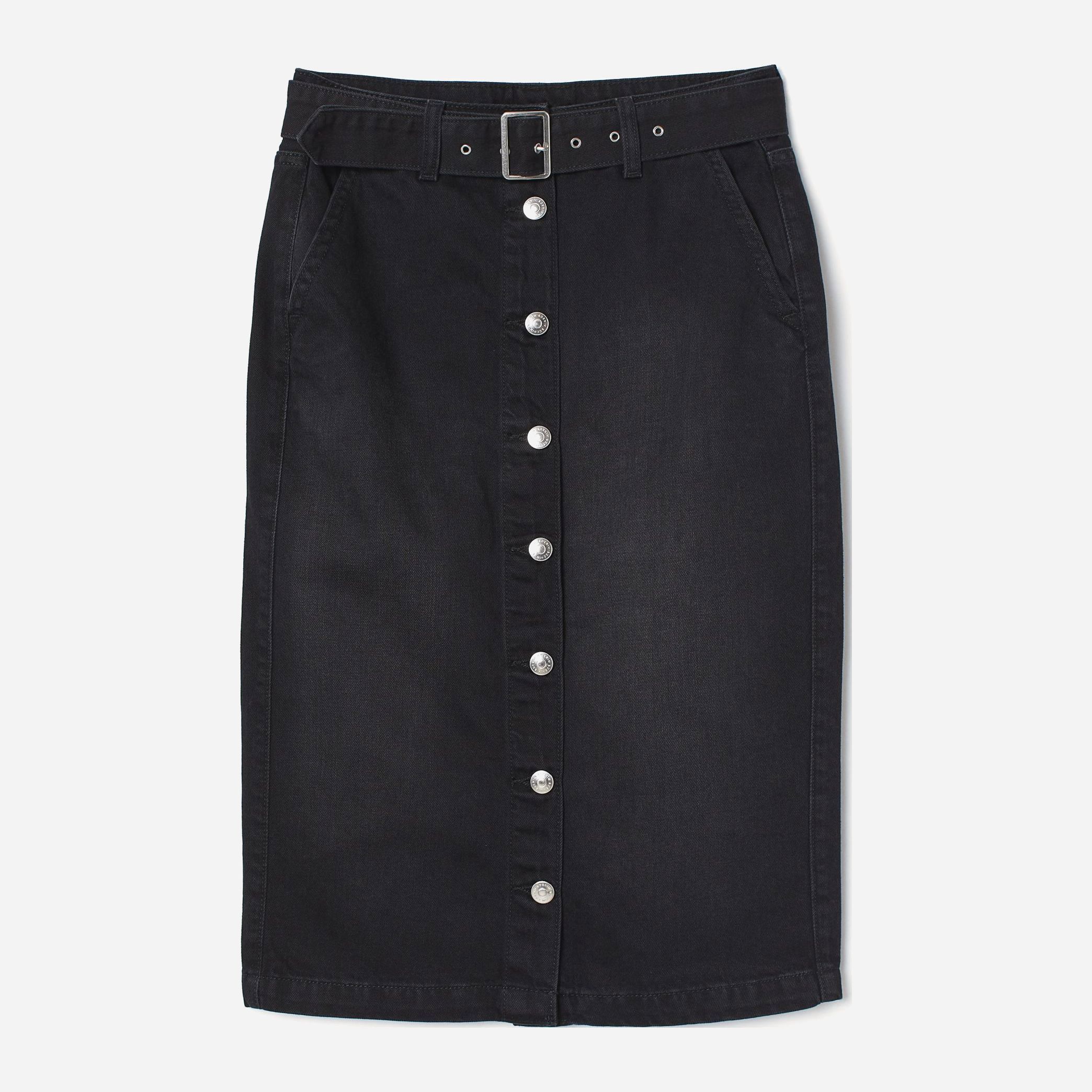 

Юбка джинсовая H&M 1510-9213632 38 Черная