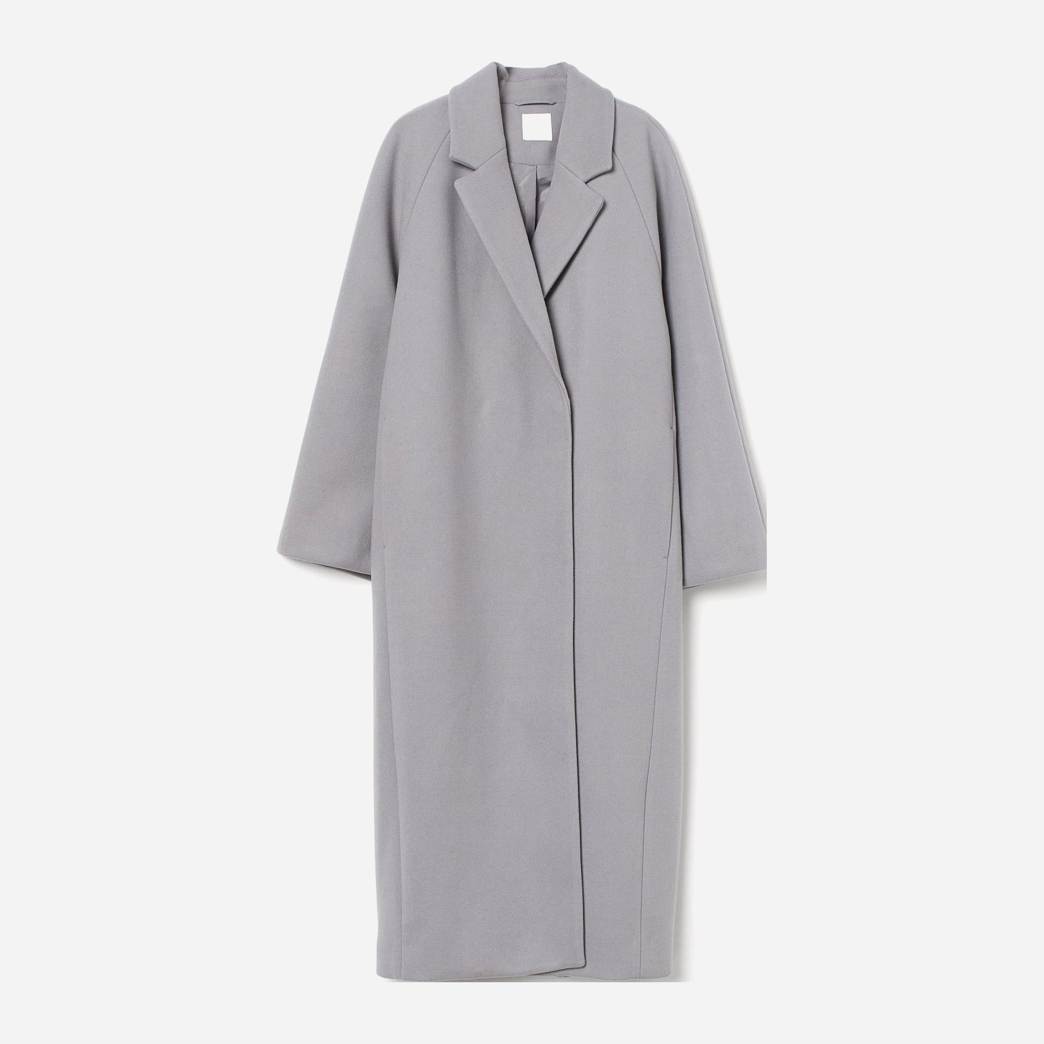 

Пальто H&M 1910-9090142 S Серое