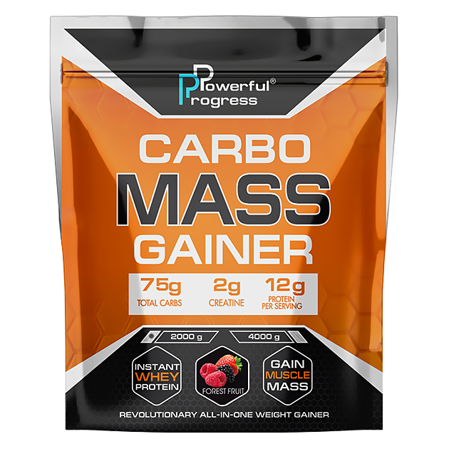 

Высокоуглеводный гейнер Powerful Progress Сarbo Mass Gainer 2 кг Лесные ягоды