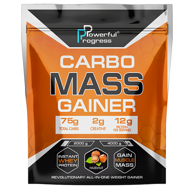 

Высокоуглеводный гейнер Powerful Progress Сarbo Mass Gainer 4 кг Лесной орех