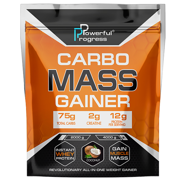 

Высокоуглеводный гейнер Powerful Progress Сarbo Mass Gainer 4 кг Кокос