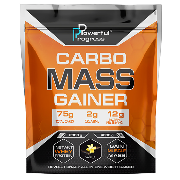 

Высокоуглеводный гейнер Powerful Progress Сarbo Mass Gainer 4 кг Ваниль
