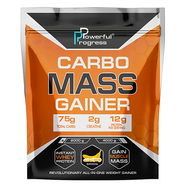 

Высокоуглеводный гейнер Powerful Progress Сarbo Mass Gainer 2 кг Банан