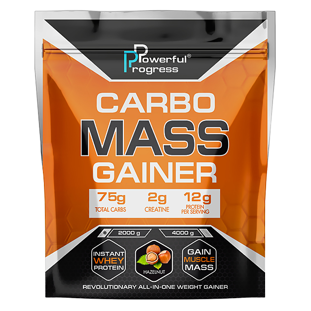 

Высокоуглеводный гейнер Powerful Progress Сarbo Mass Gainer 2 кг Лесной орех