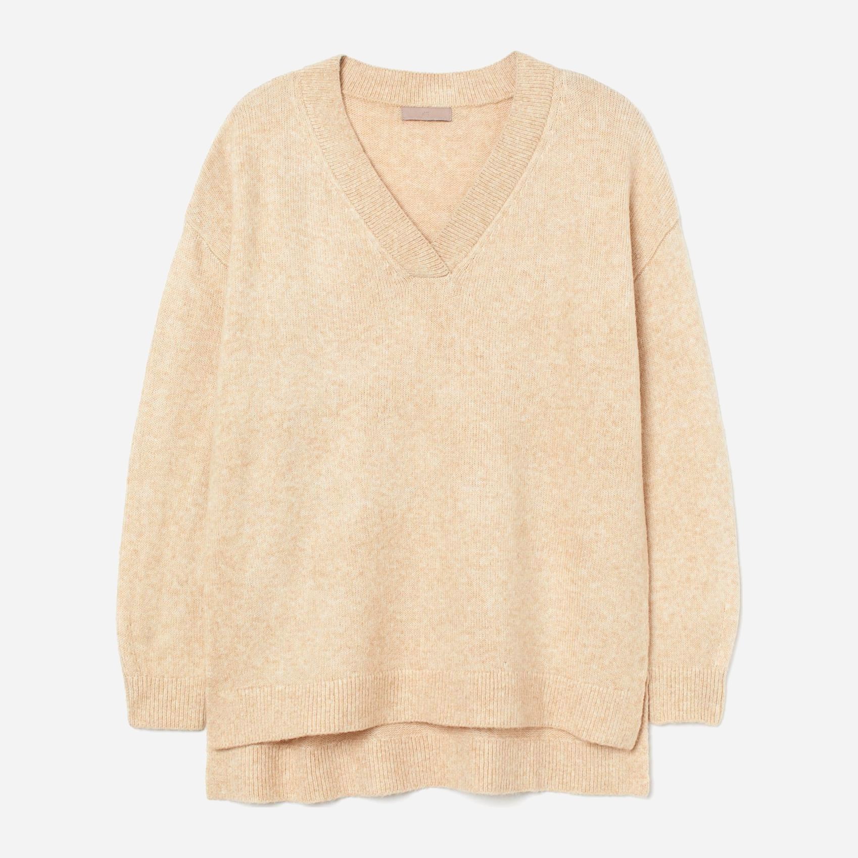 

Пуловер H&M 2606-8463531 2XL Светло-бежевый