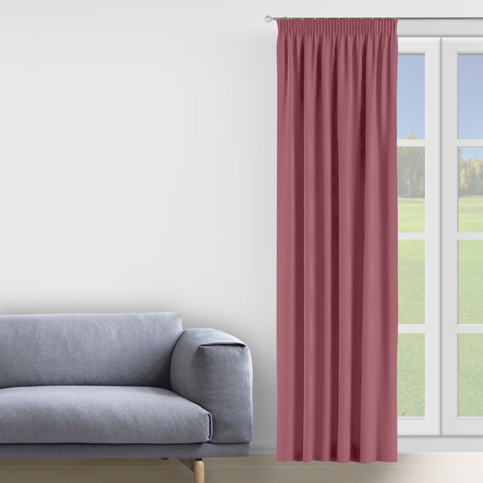 

Штора Decorator 200х275 сиреневый микровелюр на тесьме D005