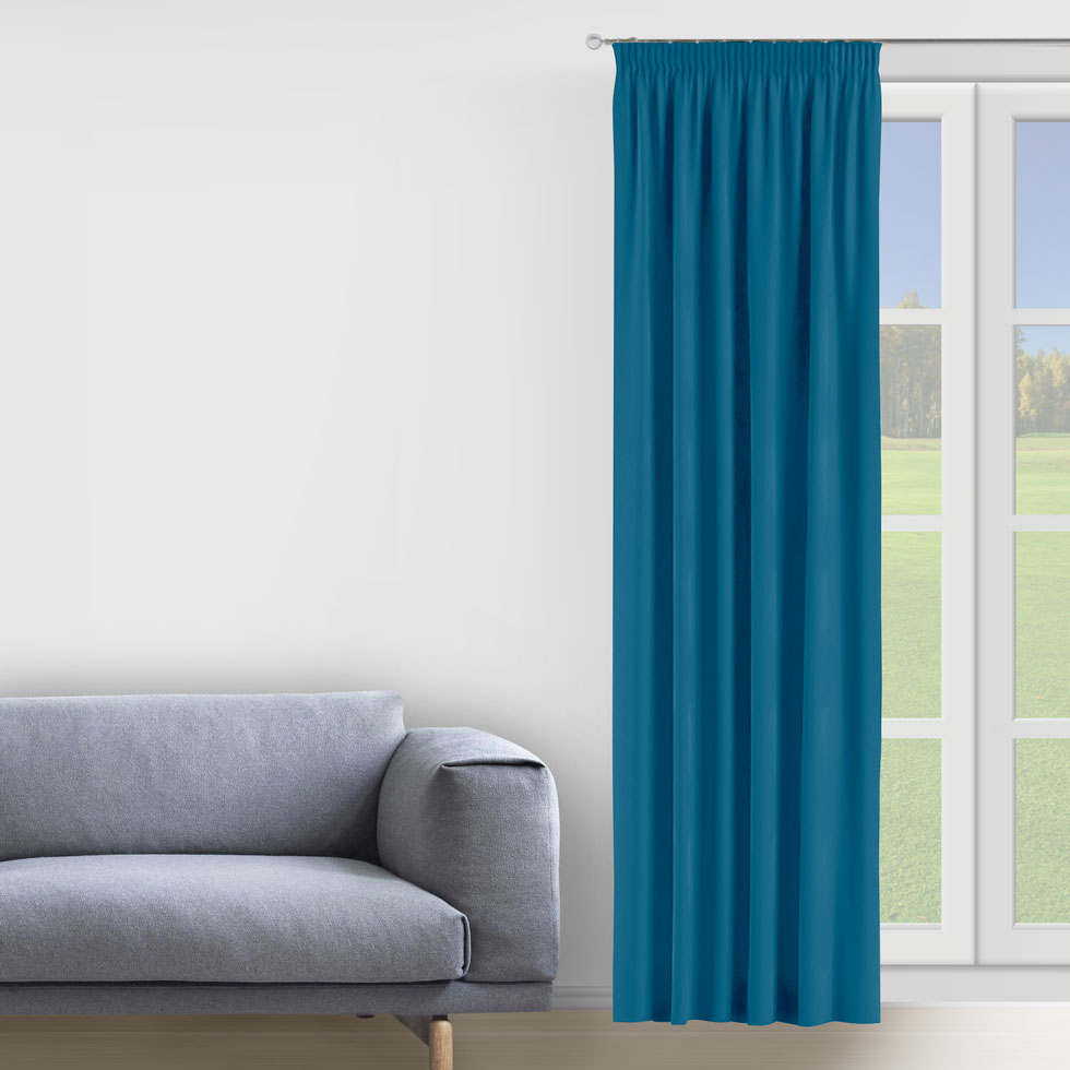 

Штора Decorator 200х275 электрик микровелюр на тесьме D063