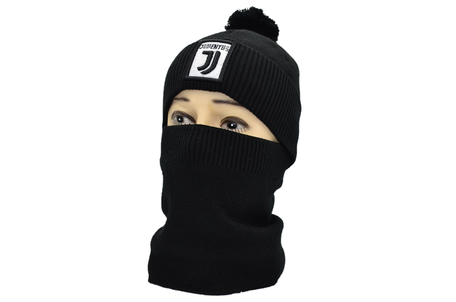 

Комплект Flexfit шапка з помпоном и снуд FC Juventus 53-57 см чёрная (F-0918-597)