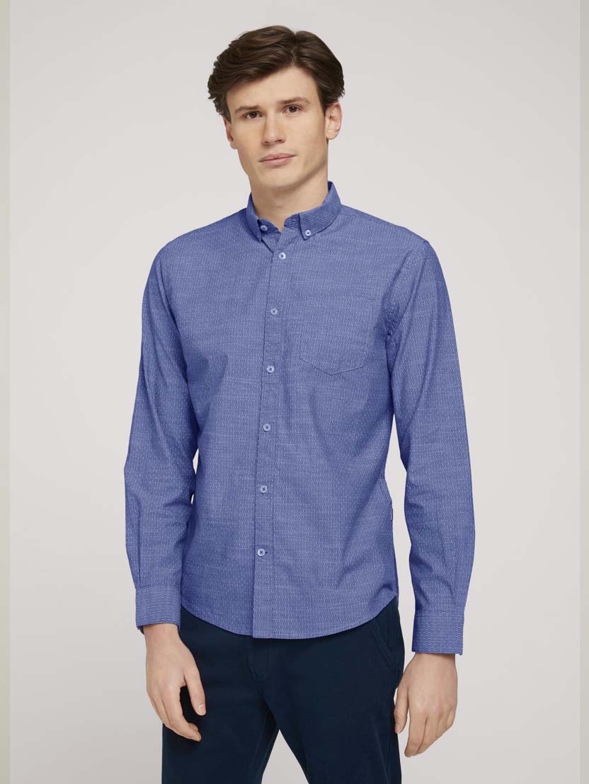 

Рубашка Tom Tailor Regular 1024747 26394  Голубой, Рубашка Tom Tailor Regular 1024747 26394 L Голубой