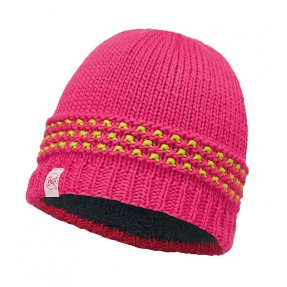 

Шапка Buff Junior Knitted & Polar Hat Jambo Pink Azalea/Grey Vigore подростковая