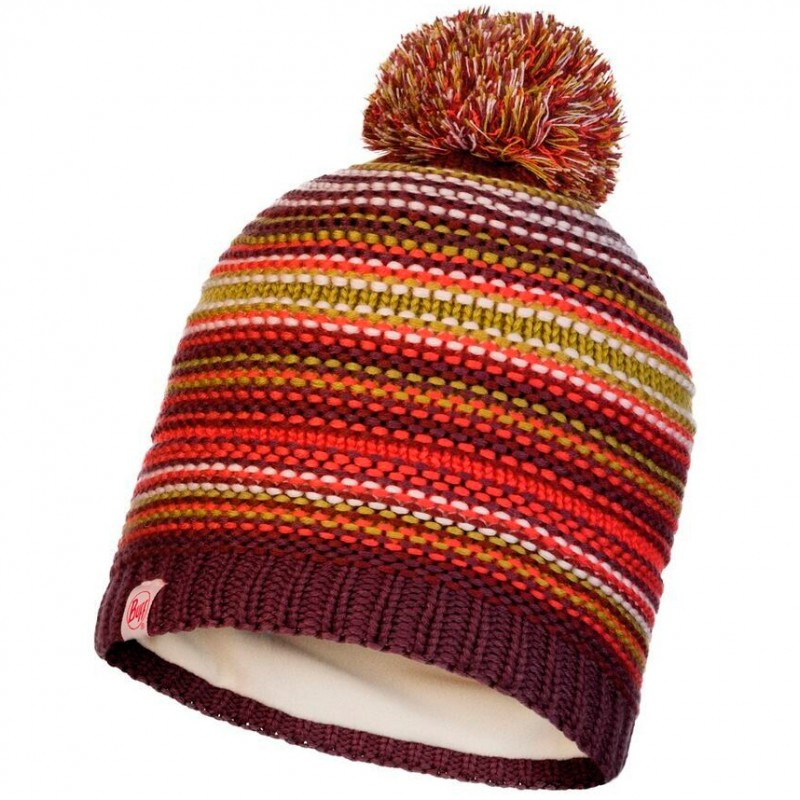 

Шапка BUFF® Kids Knitted & Polar Hat AMITY maroon