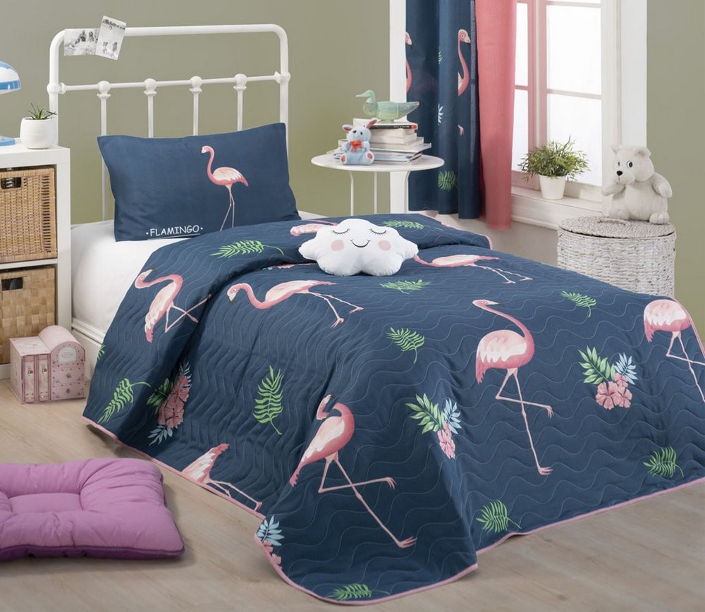 

Покрывало стеганое Eponj Home Big Filamin Laci 160х220 с наволочкой 50х70