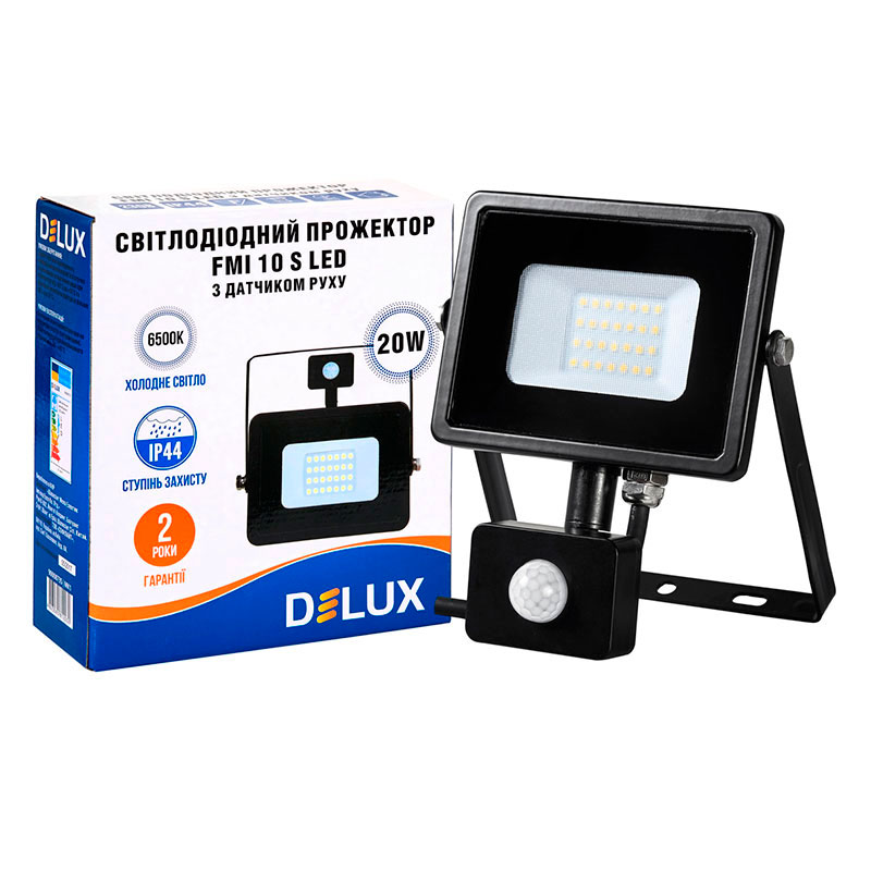 

Уличный светильник Delux FMI 10 S LED 20Вт 6500K IP65 (90008735)