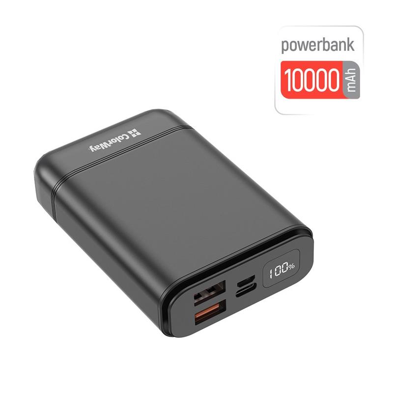 

Универсальная мобильная батарея ColorWay Compact 10000mAh Black (CW-PB100LPJ3BK-PDD)