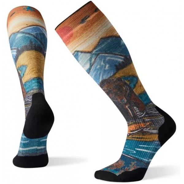 

Термоноски мужские Smartwool PhD Snow Light Elite Print, Multi Color, M