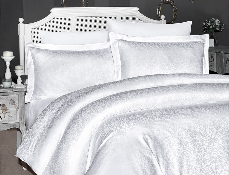 

Постільна білизна First Choice Jacquard Satin 200 х 220 см Misra White (2529)