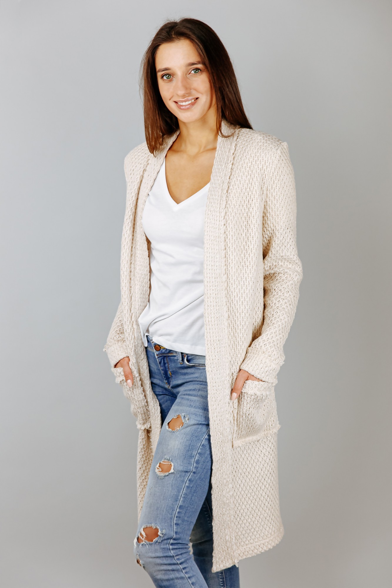 

Кардиган жіночий В"ЯЗКА VCS 1931/102 L Бежевий