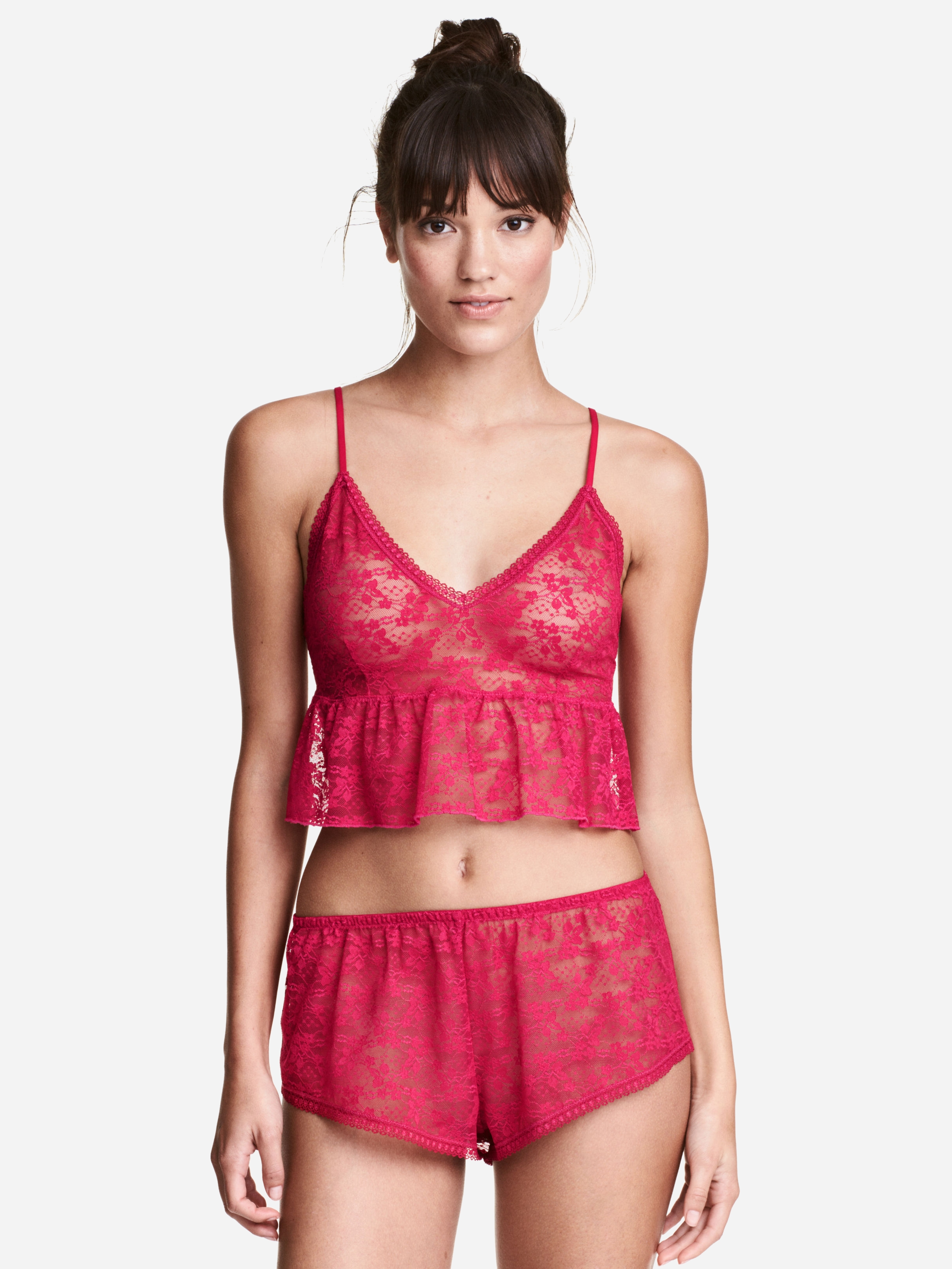 

Пижамные шорты H&M XAZ070158PUSG M Малиновые
