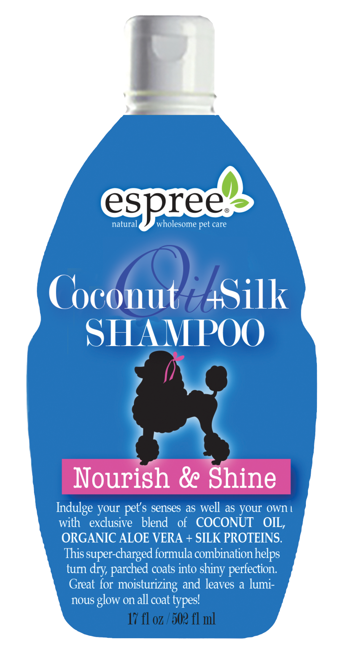 

Шампунь с кокосовым маслом и протеинами шелка для собак ESPREE Coconut Oil & Silk Shampoo 502 мл