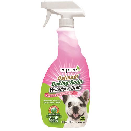 

Спрей Espree Oatmeal Baking Soda Waterless Bath для собак с протеинами овса и пищевой содой, 710 мл