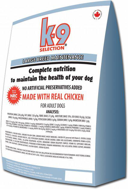 

Сухой корм K9 Selection Large Breed Maintenance для собак крупных и гигантских пород 20 кг