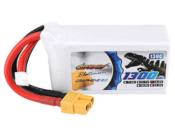 

Аккумулятор Dinogy PLATINUM G2.0 Li-Pol 1300mAh 14.8V 4S 130C XT60