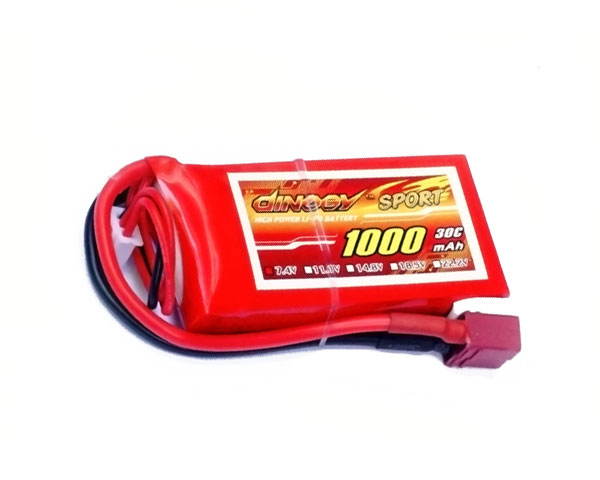 

Аккумулятор Dinogy Sport Li-Pol 1000mAh 7.4V 2S 30C T-Plug