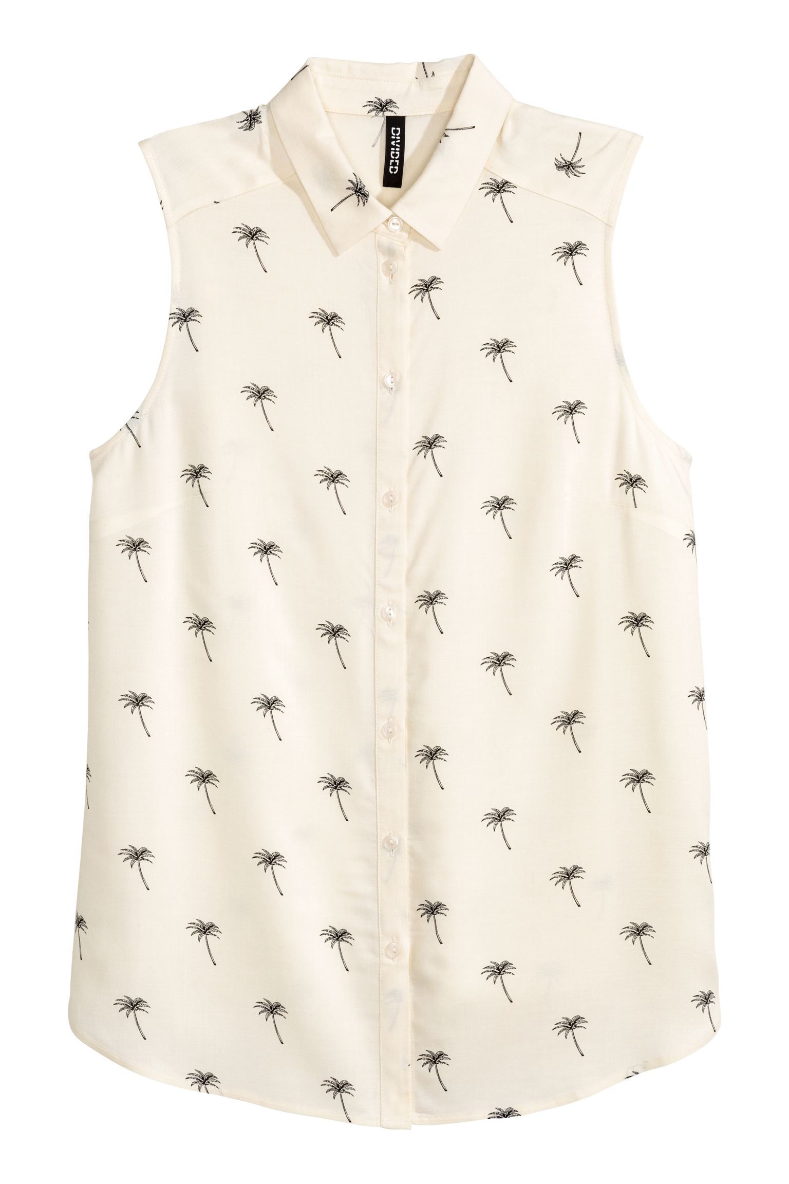 

Блуза б/р H&M 36 кремовый пальмы 4632906RP1_кремовый пальмы