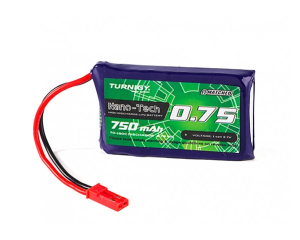 

Аккумулятор 3.7V 750mAh 1S 70C Turnigy Nano-Tech Plus JST (9210000258-0)